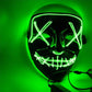 Disco Mask Headgear Novelty Light Halloween Party Club DJ EVA Mask Cosplay Costume Helmet Halloween Lamp Dance Decor