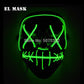 Glowing Halloween Party Mask Neon LED Mask Luminous
