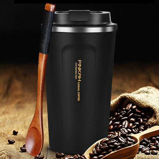 Thermo Travel Coffee Mug with Lid Water Bottle Vacuum Flasks Stainless Steel