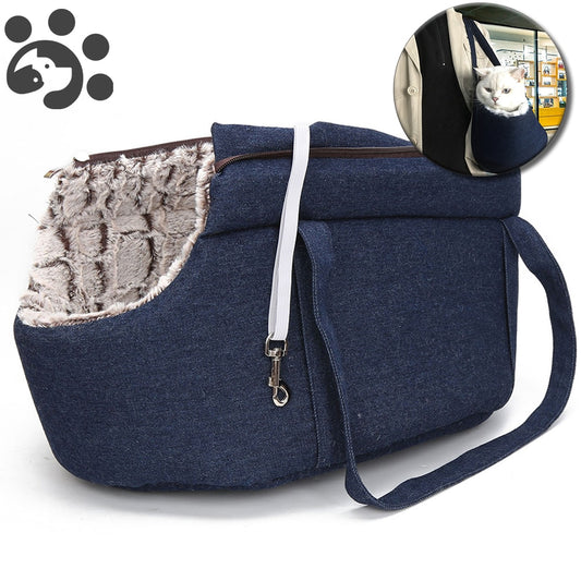 Pets Carrier for Cat Carrying bag for Cats Backpack for Cat Panier Handbag Travel Small Bag Plush Puppy Bed Pet Products Gatos