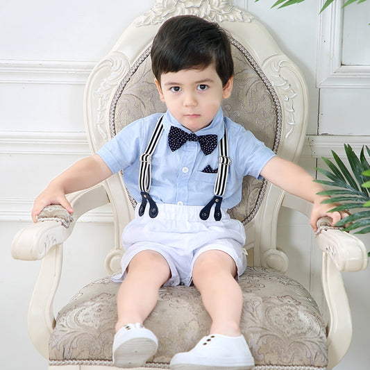 BOOJIAWA.  Boy Outfit Set Formal Shorts Suit.