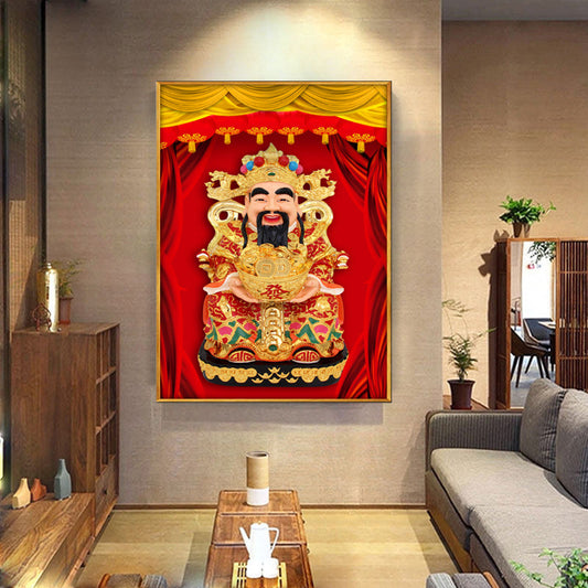Diamond painting lucky into the treasure point drop bedroom restaurant fortune god