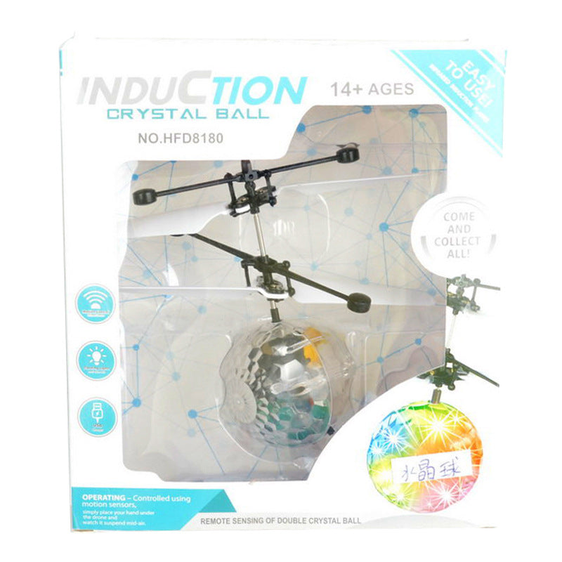 Crystal ball aircraft gesture suspended light ball Remote Control