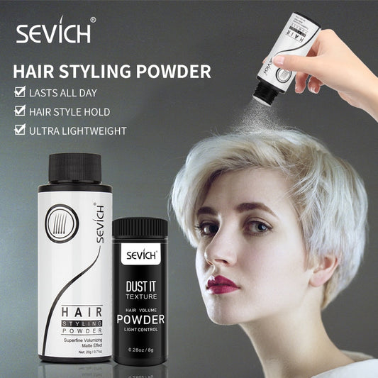 Sevich Fluffy Hair Powder Hair Volumizing Mattifying Powder Absorb Grease Fiber Hairspray Hair Care Styling