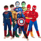 Marvel Superhero Spider Man Captain America Iron Man Thor Hulk Kids Halloween Party