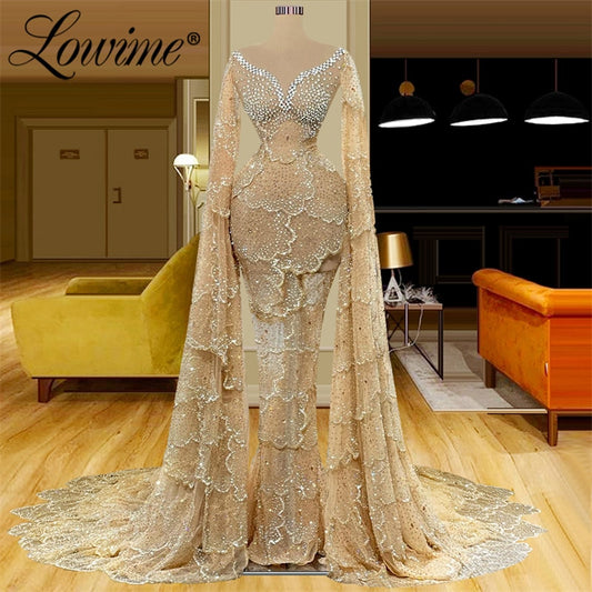 Lowime Crystals Formal Dress