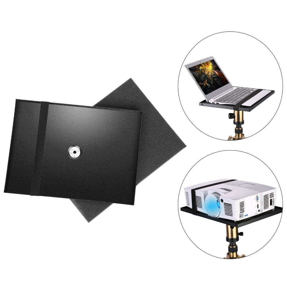 Laptop Notebook Pallet Projector Big Tray Holder for 1/4" to 3/8" Screw Tripod Stand Mount Widely Use in Stage/Outdoor